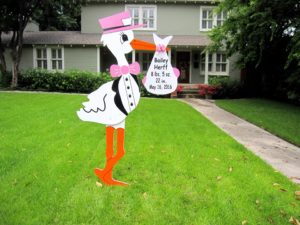 Stork Lawn Rental Fayetteville NC Sandhills Baby and Birthday Signs (910)723-4784