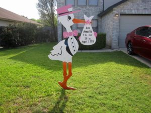 Lawn Stork Rental Fayetteville, NC Sandhills Baby & Birthday Signs (910)723-4784